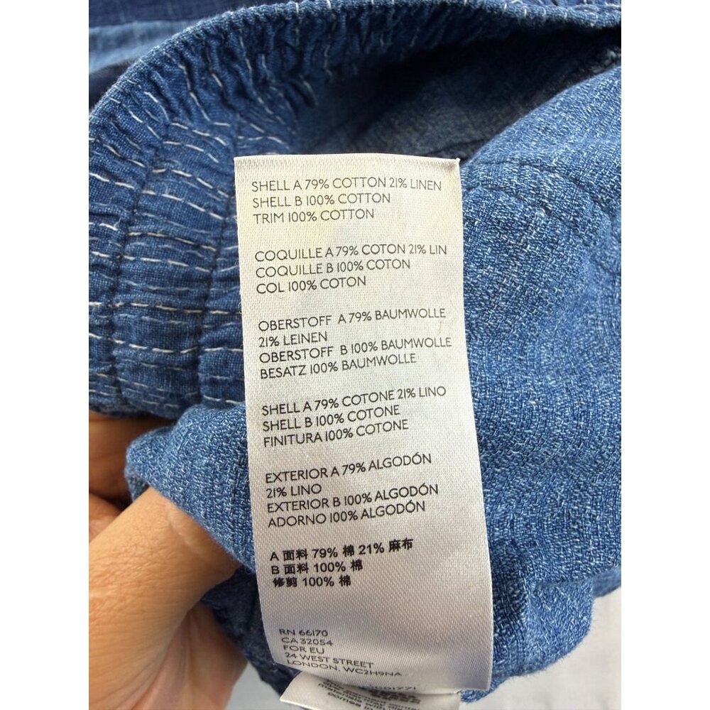 Free People Honey Bee Patched Denim Harem Pants Jeans Medium M - Picture 5 of 10